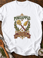 Pineapple Declaration Of War Version B T-Shirt - White