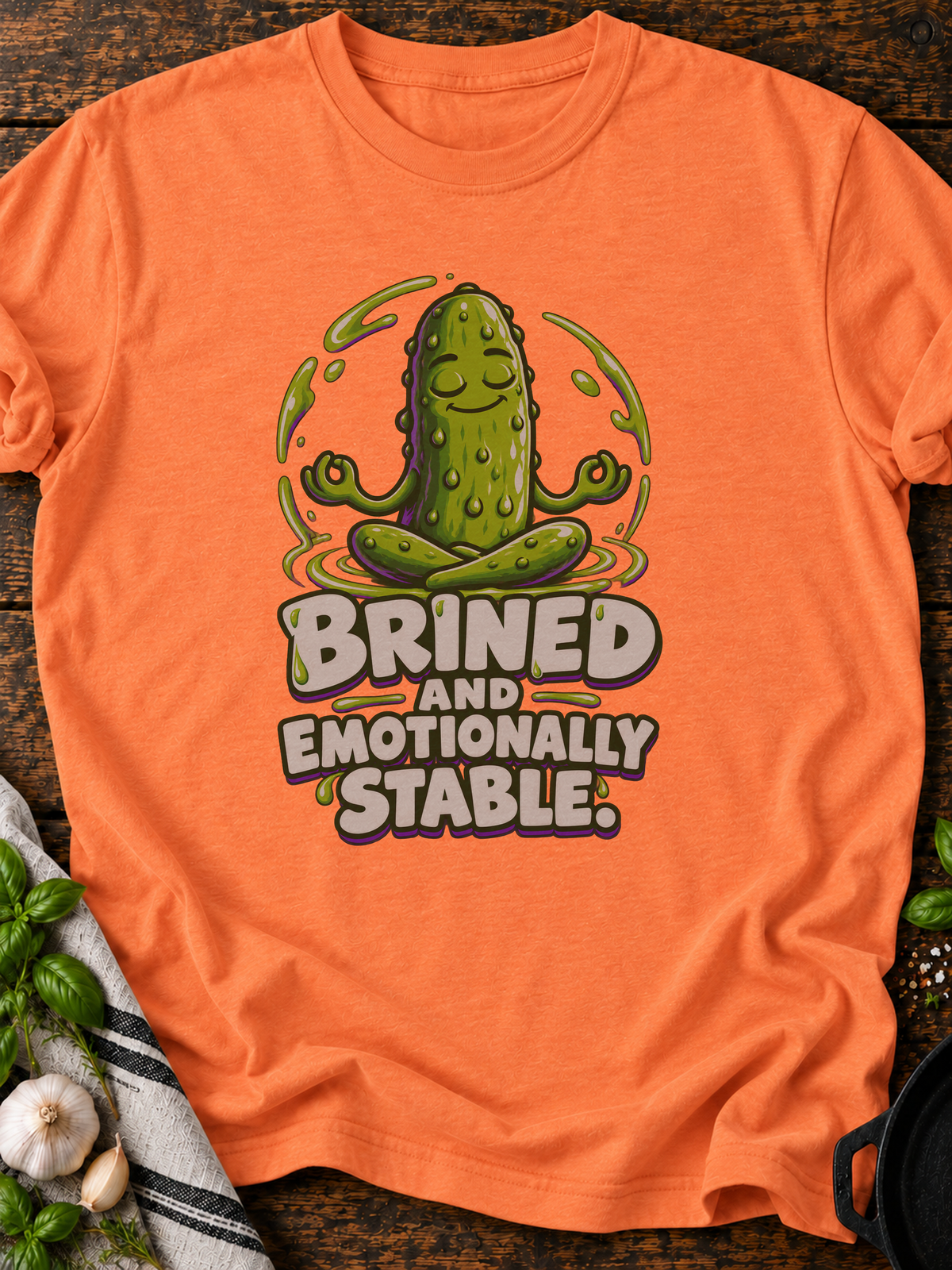 If It Blends Protein Version B T-Shirt - Heather Orange