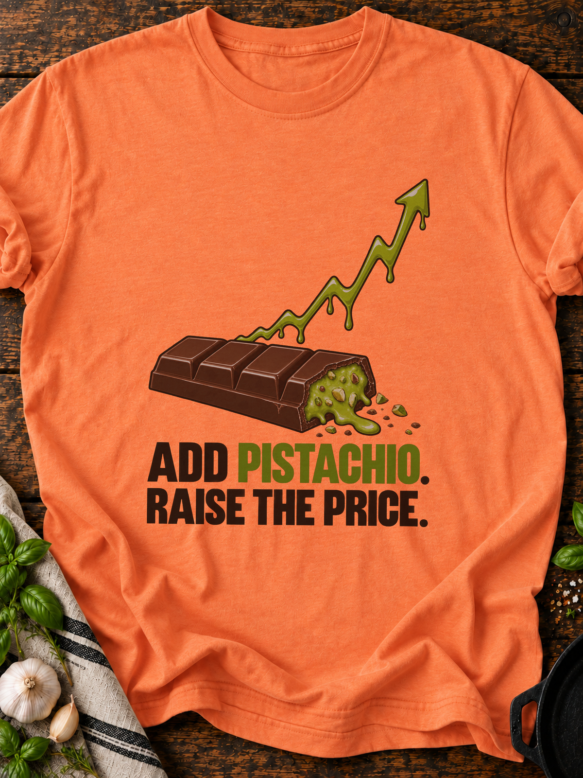 Add Pistachio Raise Price Version B T-Shirt - Heather Orange
