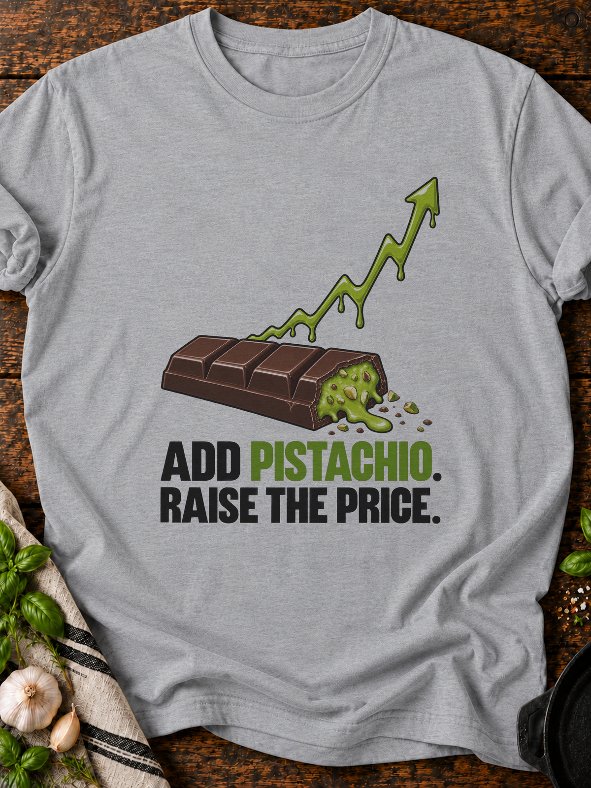 Add Pistachio Raise Price Version B T-Shirt - Sport Grey