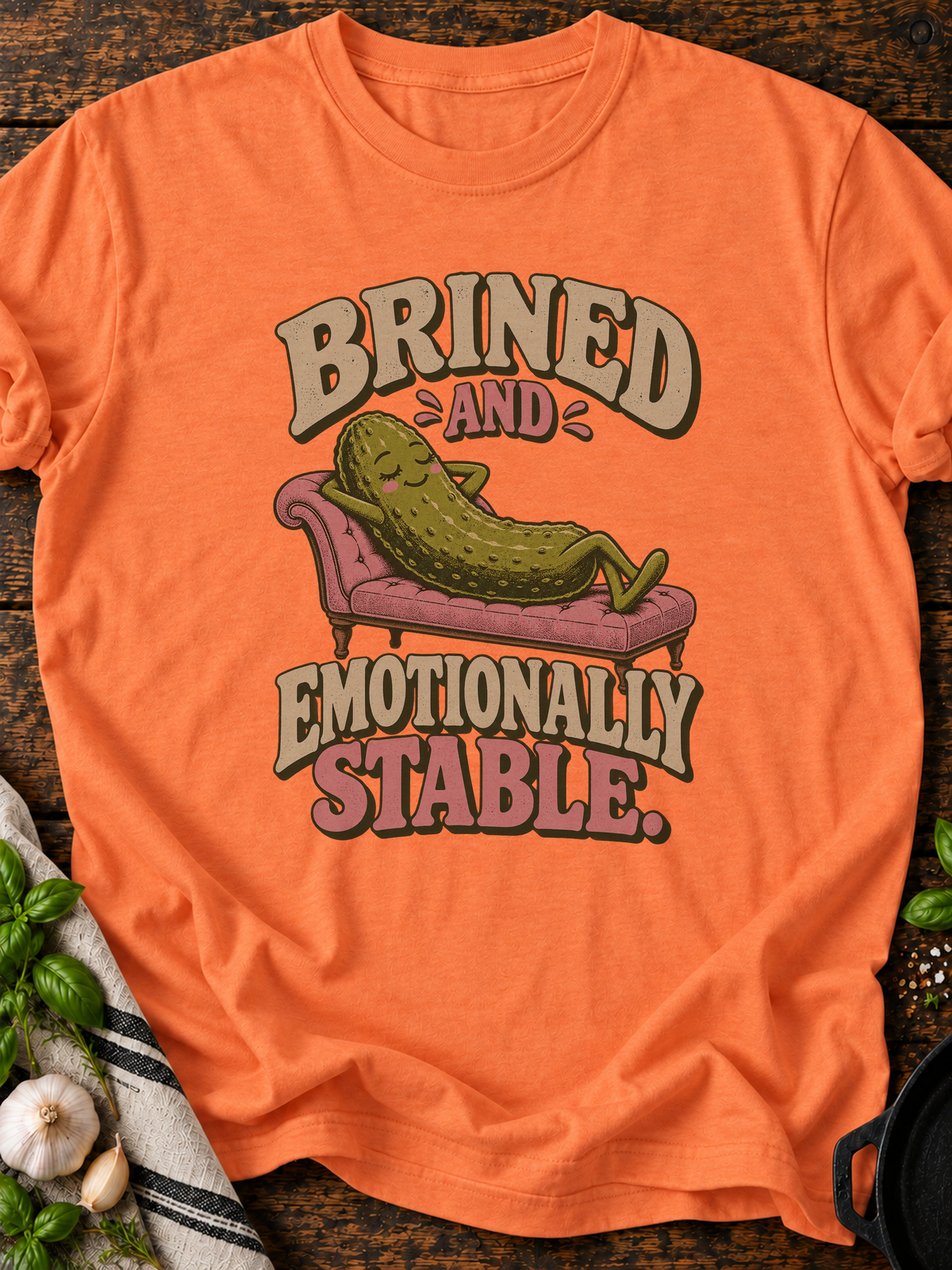 Meal Prep Structural Integrity Version A T-Shirt - Heather Orange
